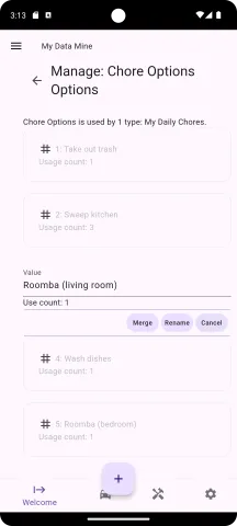 Editing the Roomba living room option