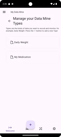 My medication example, return to the main listing